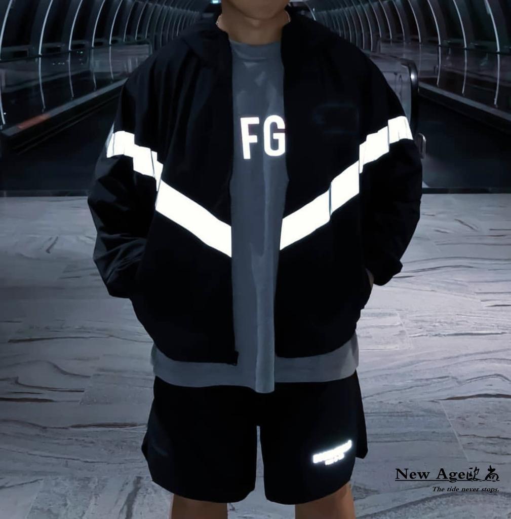 reflective nylon jacket