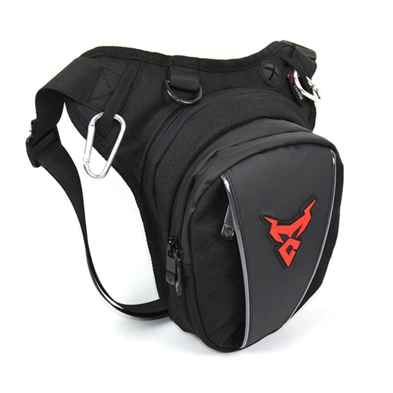 Bolsa de pierna para motocicleta Impermeable Oxford Riñonera de caída Cinturón Cadera Trasero Estilo Militar