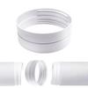 White Polypropylene Exhaust Duct Extension Exhaust Duct Coupling Adapter  Vent Pipe Compatible