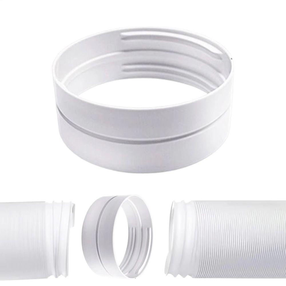 White Polypropylene Exhaust Duct Extension Exhaust Duct Coupling Adapter  Vent Pipe Compatible