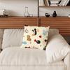 Pingu Cartoon Cute Pillow Case Sofa Living Room Bedroom Headboard Backrest Cushion Square Cushion Nap Time