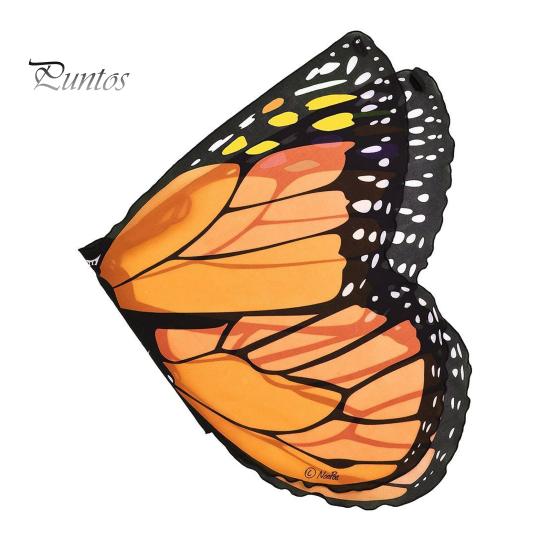 

Дитячий плащ-метелик. Привабливий, простий у носінні, гнучкий костюм із крилами метелика для фестивальних косплей-вечірок помаранчевий