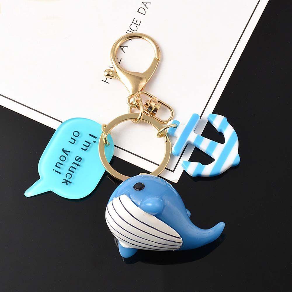 Jewelry Accessories Car Pendant Key Rings Whale Keychain Keyring Ornaments Dolphin Key Chain