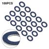 1 Set 100pcs Oil Drain Sump Plug Washers Gasket Hole For Toyota OE90430-12031 12mm Oil Drain Sump Plug Gaskets Washer