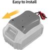 For Dewalt 18V/20V Max Battery Adapters Dock Power DIY Battery Converter Connector 12AWG Home Power Tools Parts Replacement