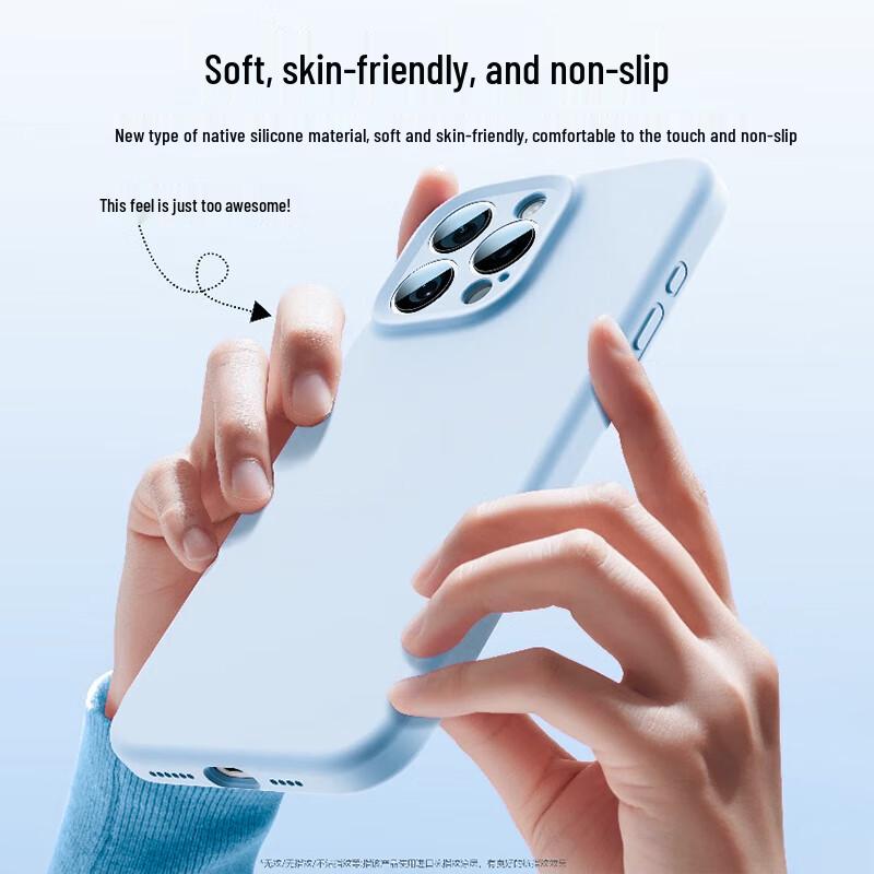 Smorss iPhone 16 Series Solid Silicone Case with Camera Button