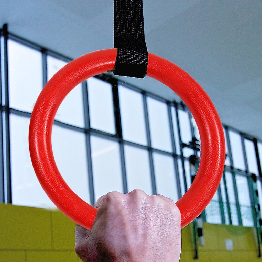1 Pezzo Anelli Fitness Durevoli Anelli Ginnastica Antiscivolo Allenamento Forza Anelli Trazioni per Casa, Palestra e Scuola