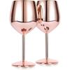 500ML Stainless Steel Goblet Red Wine Cocktail Glass Unbreakable Metal Tall Champagne Glass Bar KTV European Style Goblet Glass