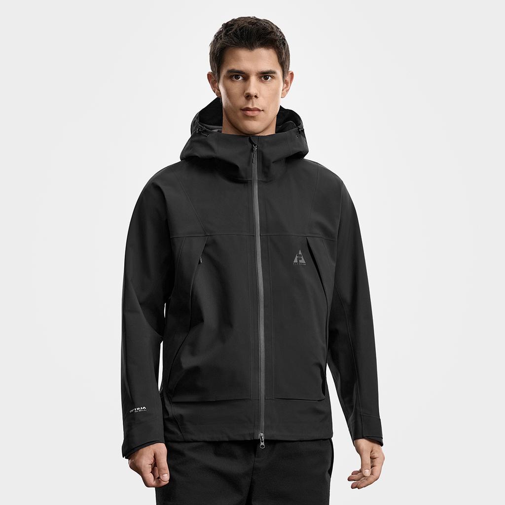 FILA Explore Minimalist Classic Retro Sports Casual Outdoor Hard Shell Versatile Comfortable Hooded Jacket Men Jacket A11M617718F-BK