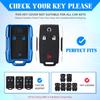QBUC for Chevy Key Fob Cover with Keychain Soft TPU Key Shell Compatible with Chevy Colorado Silverado Suburban Tahoe GMC Sierra Yukon Canyon