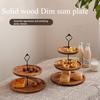 2/3-stöckiger Holz-Cupcake-Ständer Abnehmbar Stabiles Kuchen-Serviertablett Vielseitig einsetzbar mit Griff Cupcake-Halter Regal Trockenfrüchte