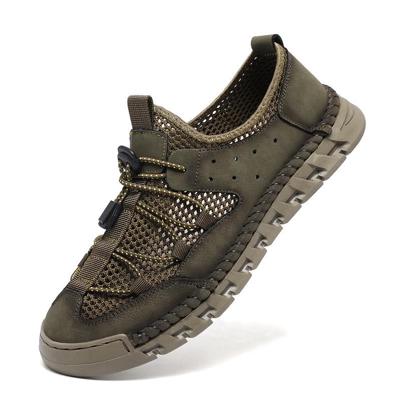 Men s 46 Summer Breathable Mesh Slip-on Running Beach Sandals 38