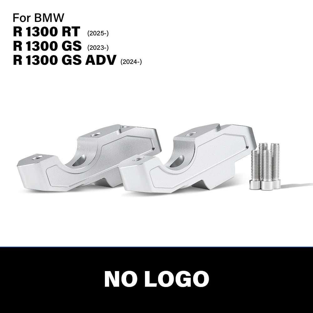1 Pair CNC Aluminum Motorcycle Handlebar Risers Compatible for BMW R 1300 RT (2025-) R 1300 GS (2023-) R 1300 GS ADV (2024-)