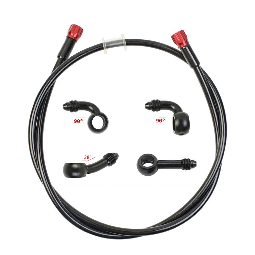Motorcycle Brake Hose Dirt Bike Braided Steel Hydraulic Reinforce Brake Line Clutch Oil Tube Pipe Universal Scooter AN3 ATV Moto