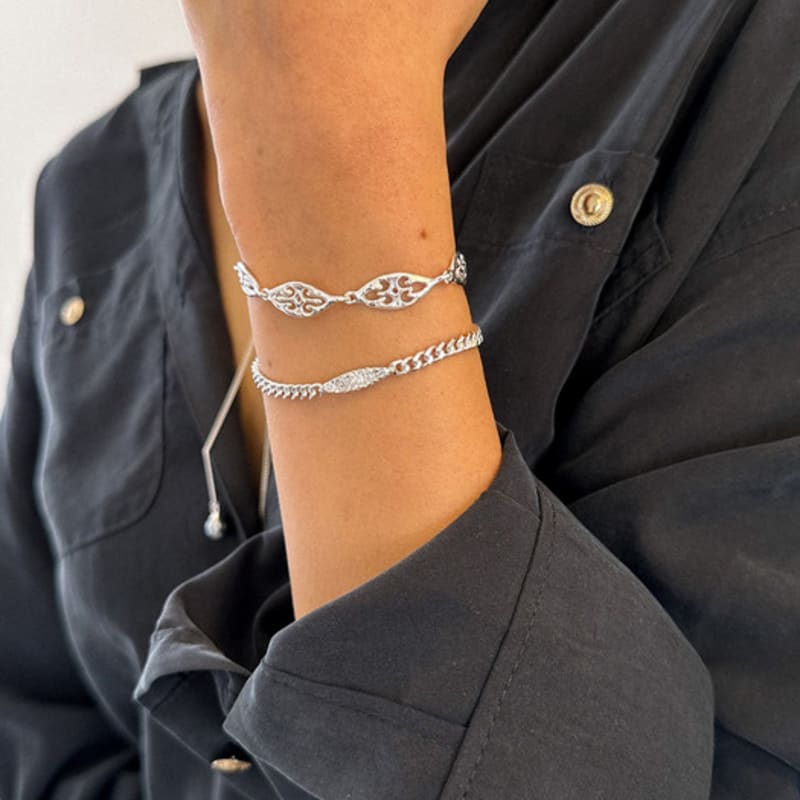Salgat White Leaf Bracelet