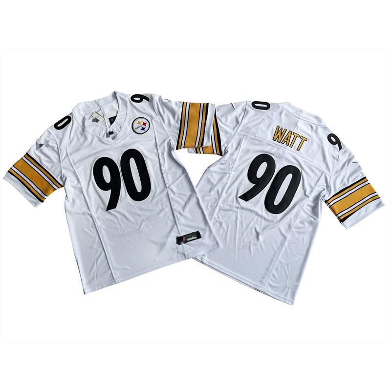 Pittsburgh Steelers Camiseta de Fan Legacy para Hombre Mezcla de Algodón Bordada Uniforme de Fútbol Rugby Deportes