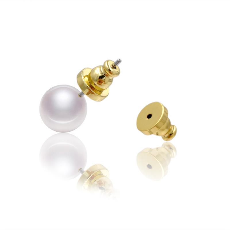 18K Gold Color Brass Frisbee Earplugs with Custom Logo – Electroplated Earring Plugs for Hot Sale.