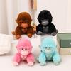 20/30cm Gorilla Plüschtier Schwarz Braun Rosa Blau Gorilla Puppe Heimdeko Kinder Begleitspielzeug Geburtstag Weihnachten Geschenk