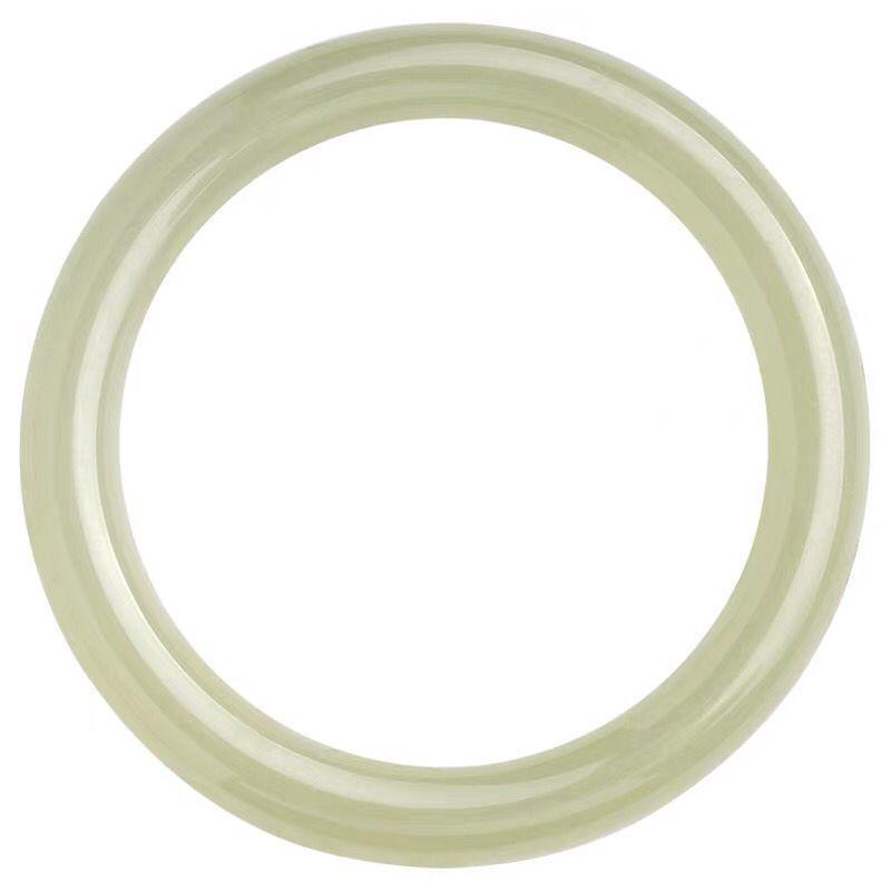 Translucent Afghan Jade Round Bracelet for Girls