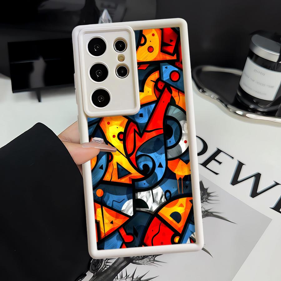 Phone Cover Case for Samsung Galaxy S26 Ultra S25 Edge S25 S20FE S24Ultra S23 FE S21 S22 S24 Plus Trendy Graffiti Art