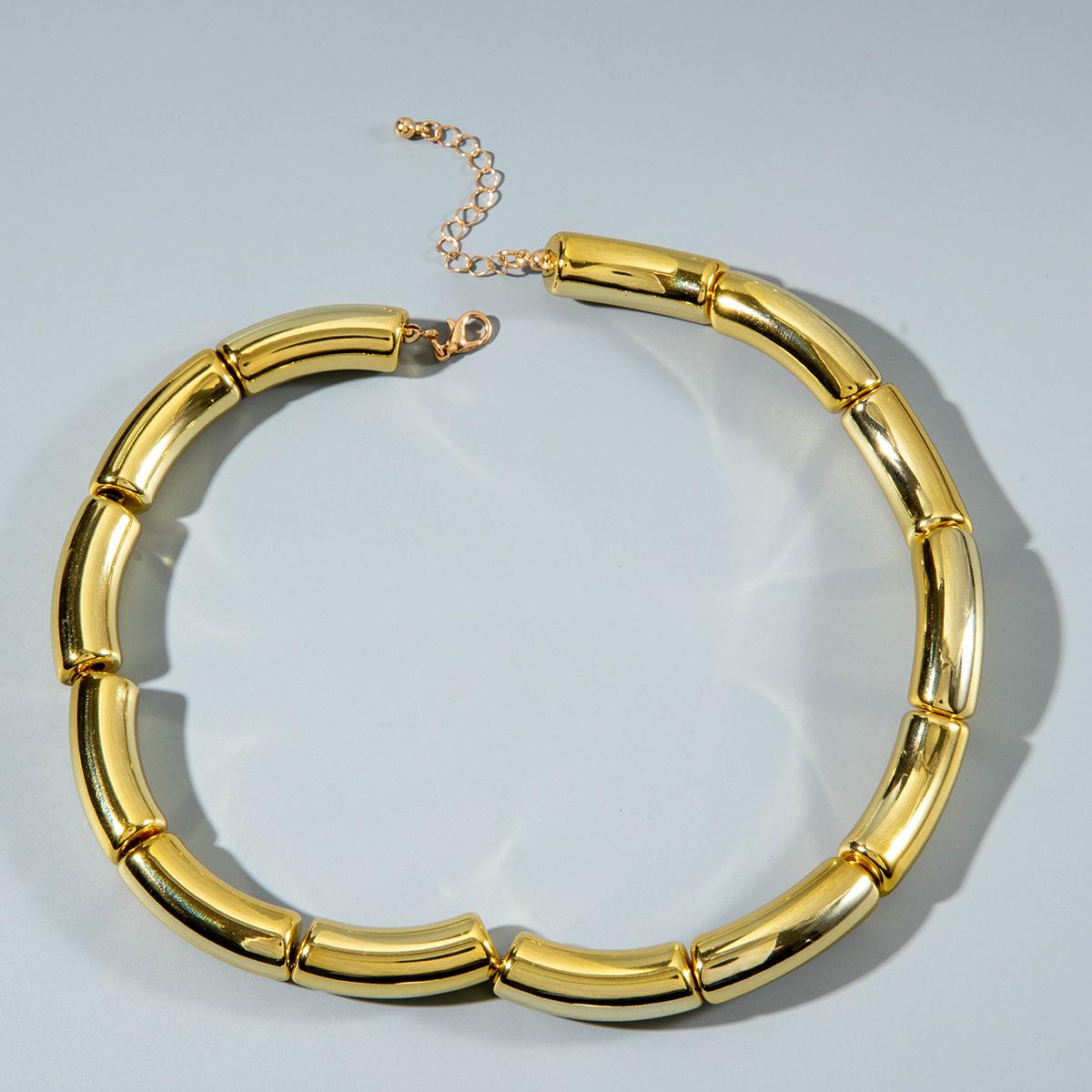 

Модное минималистичное металлическое текстурное геометрическое круглое короткое ожерелье для женщин, ювелирные изделия в стиле хип-хоп-панк, колье-чокер