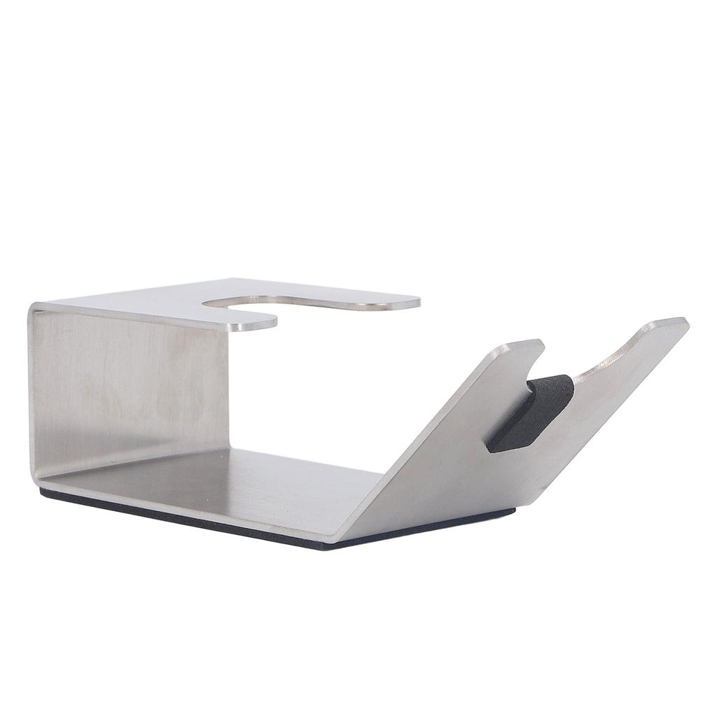 Stainless Steel Coffee Portafilter Stand Bottomless Single Double Spout Coffee Portafilters Holder Support Rack Silver