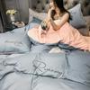 Hochwertiges Reines Baumwoll-Bettwäsche-Set für den Sommer - Exklusives 3-teiliges Set für Studenten, Wohnheime und Babyzimmer