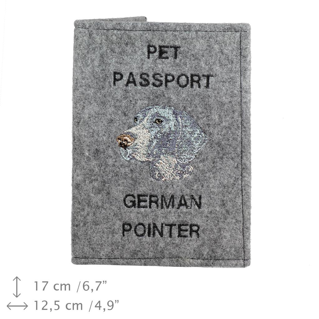 German Shorthaired Pointer - Dog passport case, document case, gift for the traveller from the Art-Dog brand