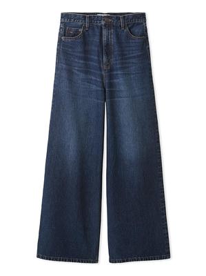 Flared Denim Pants 09WFP245100BLU0 High-waisted