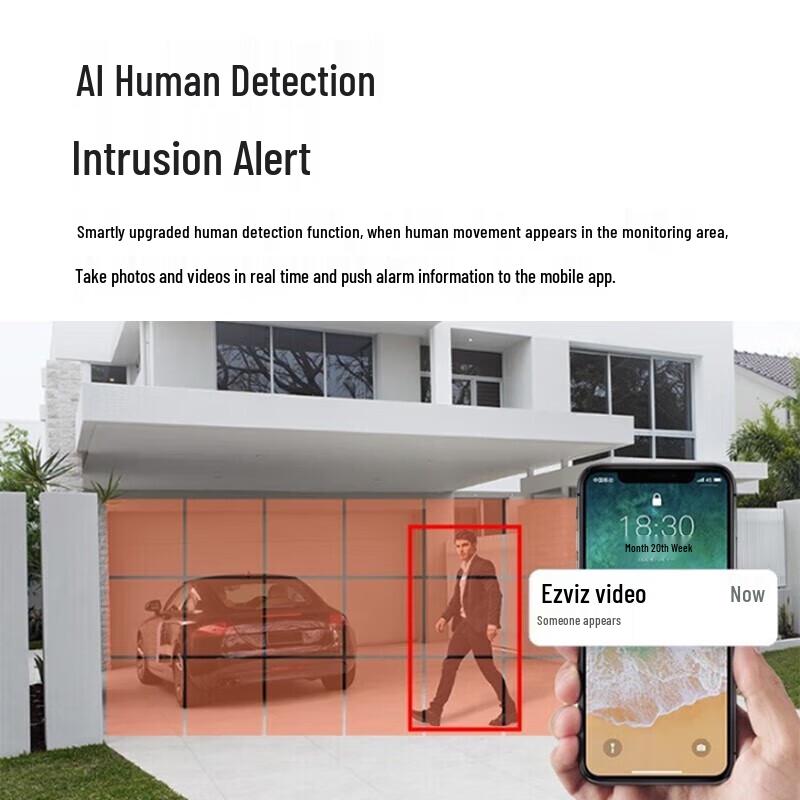 Ezviz H4 5MP Drahtlose WiFi Außen-Kuppelkamera (CN-Version)