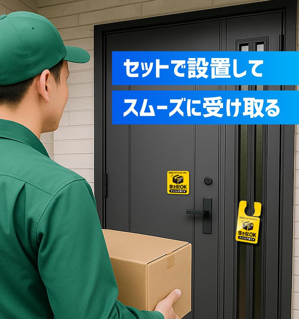NYANDELMO Highly No Chime Prevents Delivery Doorway Outdoor Safe for When Out ND-0277-R02-A-Magnet, Yellow, Waterproof, Weatherproof, Visible,