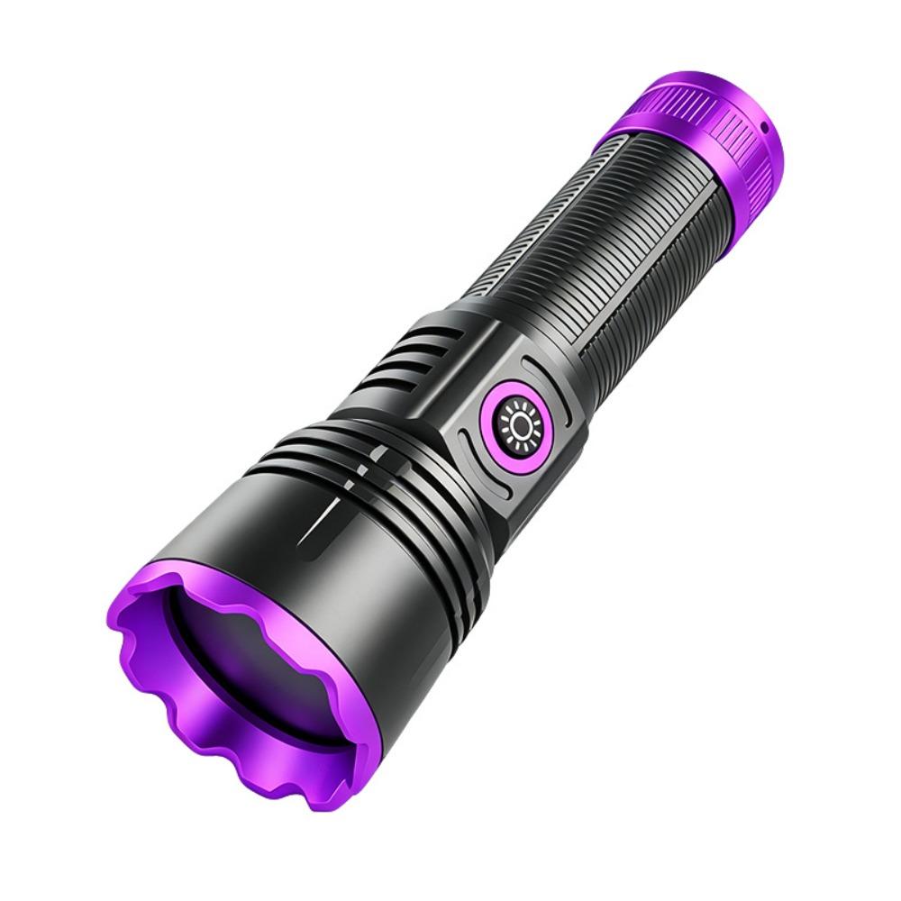 Rechargeable Blacklight LED Flashlight Shortwave UV Flashlight Lamps 365nm UV Flashlight  Camping