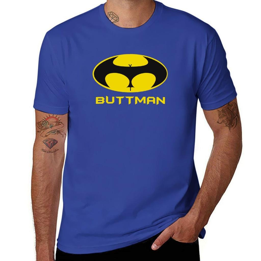 BUTTMAN T-Shirt Graphics Plus Size Tops Customs Design Your Own Black T Shirts for Men