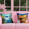 Little column under the sea Cushion Cover 2-in-1 Reversible Plush Pillow Cover | Car/Sofa/Bed | Perfect Gift