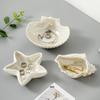 Seashell & Conch Ceramic Jewelry Tray – Instagrammable Desktop Decor for Organizing Beads, Craft Supplies & Accessories
