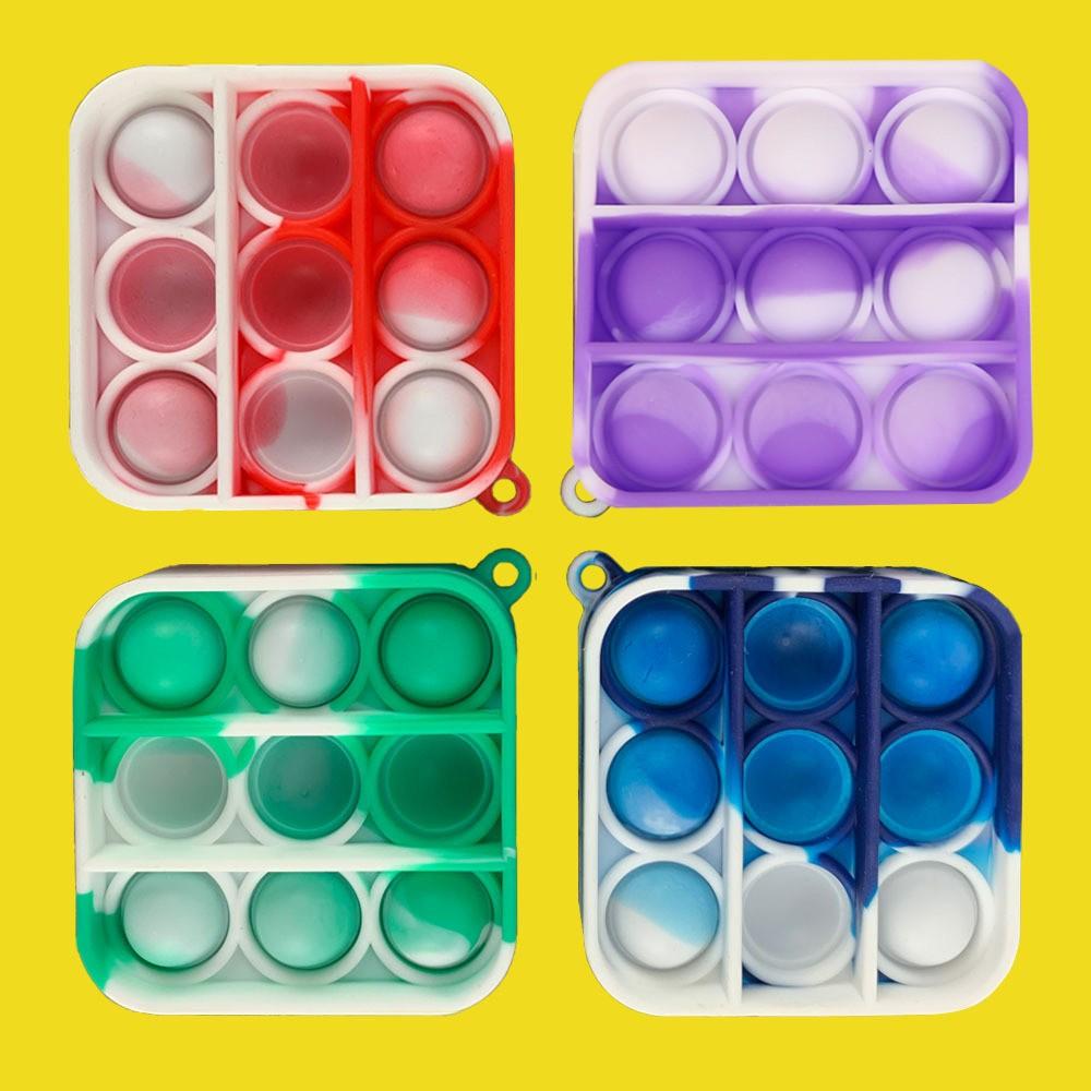 

Детей и взрослых Push Bubble Сенсорная игрушка Брелок для ключей Развивающая игрушка