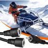 Magnetic Power Cord, Snowmobile Helmet Heated Shield Cord for Heated Most Electric Shields, Helmet, Visor Port