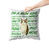 Aertemisi Meowl Cat Owl Funny Meme Pillow Cover Brainrot Gen Z Joke Meme New Souls Cushion Case Throw Pillow Cover