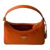 Prada Re-Edition 2005Re-Nylon Enamel Metal Triangle Logo Polyamide Shoulder Bag Mini Women's Papaya