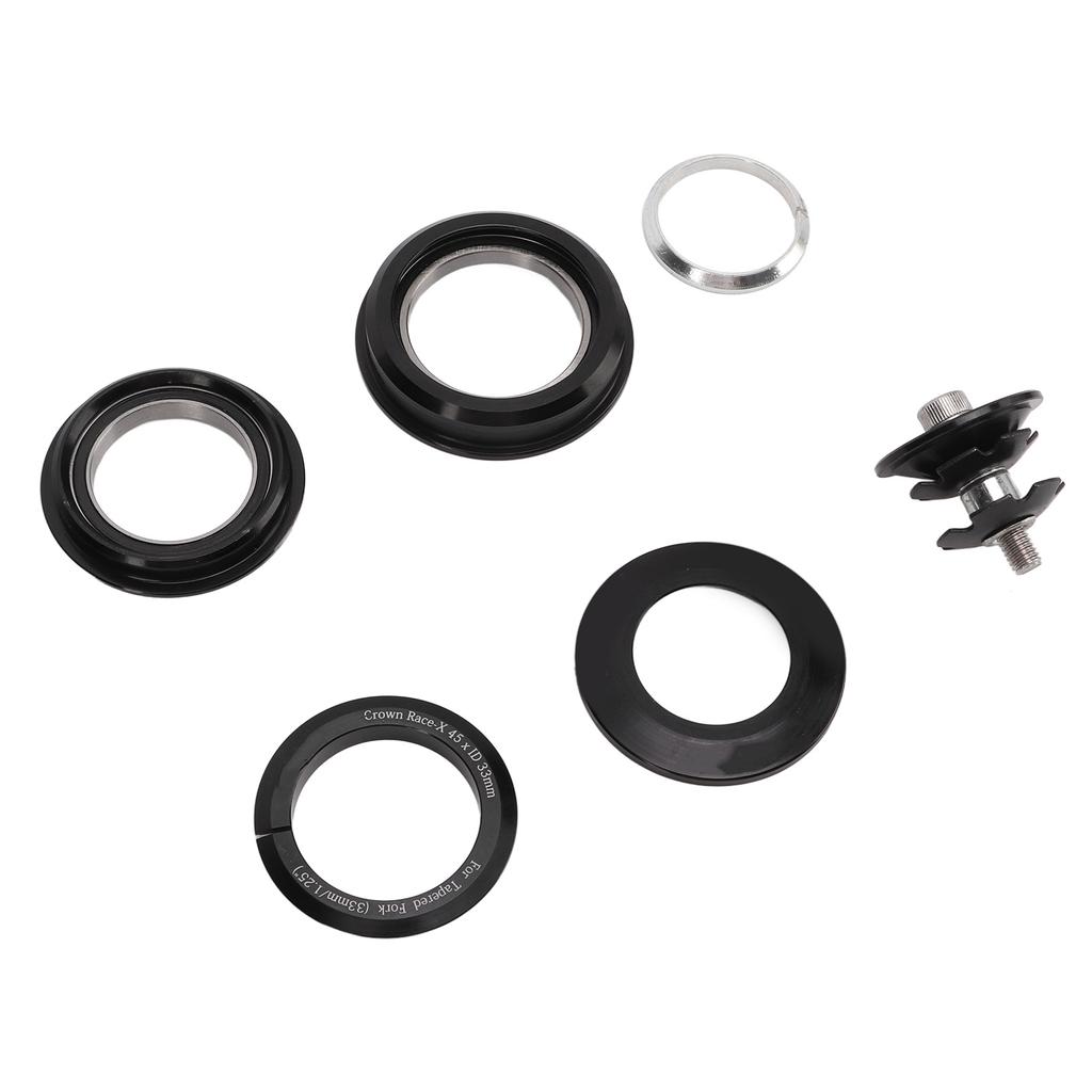 RISK Double Bearing Bike Headset for Straight Tube to Cone Tube Fork 44‑50.6mm with Original 1.25 Small Cone Tube