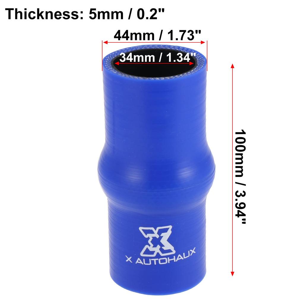 X AUTOHAUX Hump Silikonschlauch, Silikon Hump Schlauch, Ladeluftkühler, 4-lagig verstärkt, Kraftstoffschlauch,