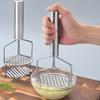 Manual Potato Masher Stainless Steel Dual-Function Wire Masher Dishwasher Safe Kitchen Tool for Smooth Mashed Potatoes
