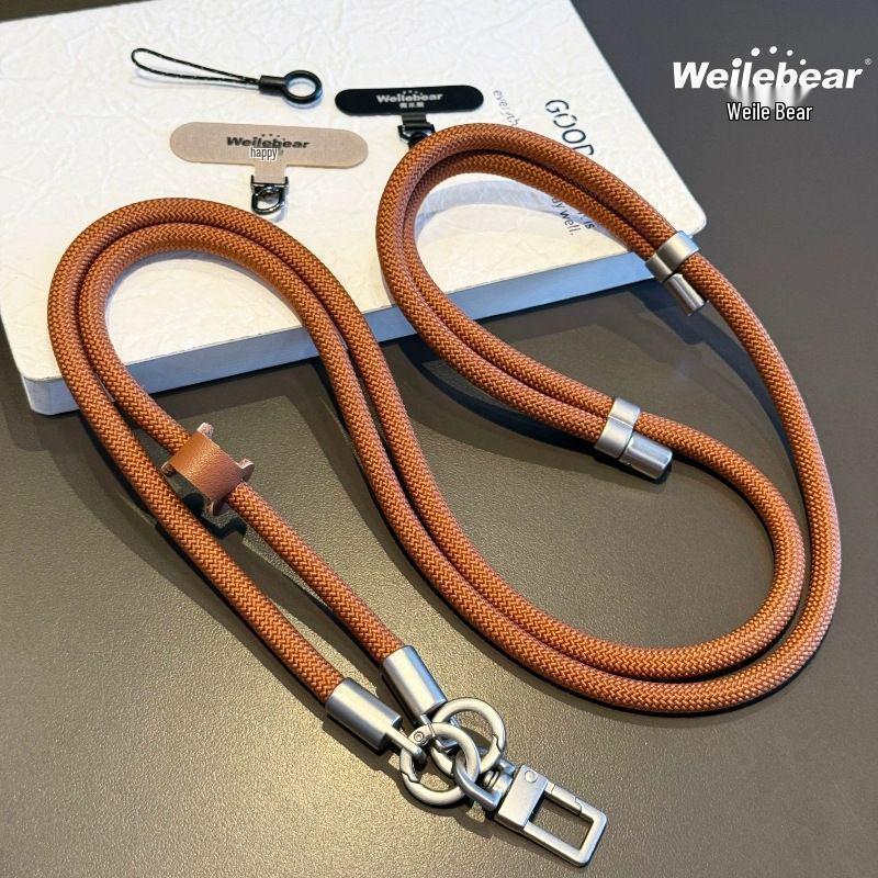 Double Buckle Adjustable Phone & Camera Crossbody Lanyard Strap for Outdoor Use