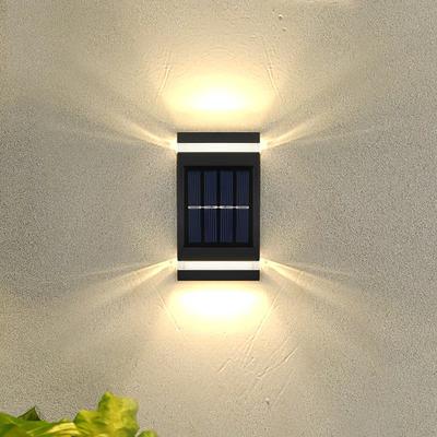 Solar LED Wall Lights, Up and Down Wall Lamp, Solar Garden Lights Outdoor, Landscape Lighting for House Garage Garden Yard Porch