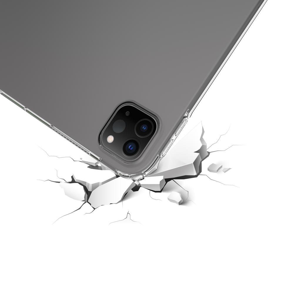 For iPad Pro 11 (2024) Back Case HD Transparent TPU Tablet Cover