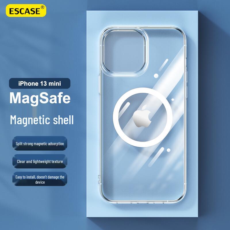 ESCASE Совместимый с Magsafe Ультратонкий Противоударный Прозрачный Чехол для Телефона