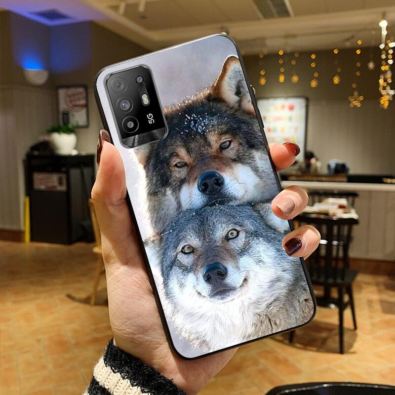 

Чохол для телефону Wolf для OPPO A54 A74 A94 A53S A9 A5 A15 A16 A91 A96 A76 Reno8 8Pro Reno2 Z OPPO Reno 2