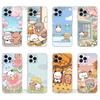 Cute BuBu D-DuDu Phone Case For iPhone 17 16,15,14,13,12,11 Plus,Pro,Max,XR,Plus,E,Mini Transparent Soft Cover