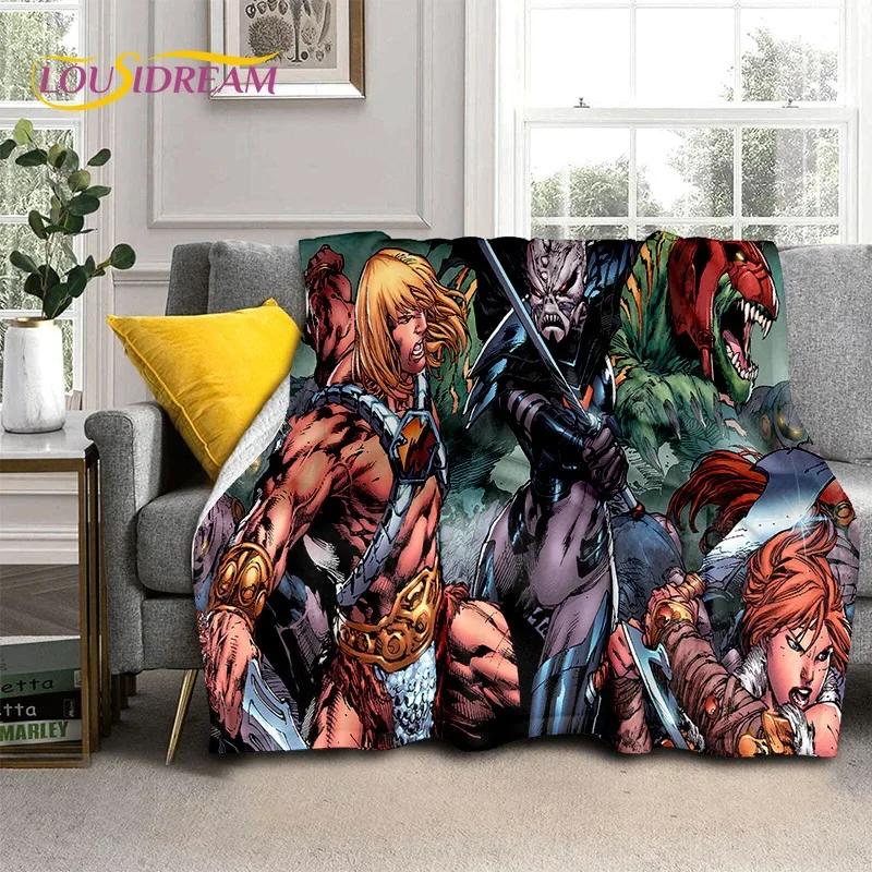 Cartoon He Man Masters of Universe Blanket,Soft Throw Blanket for Home Bedroom Bed Sofa Picnic Travel Office Cover Blanket Kids