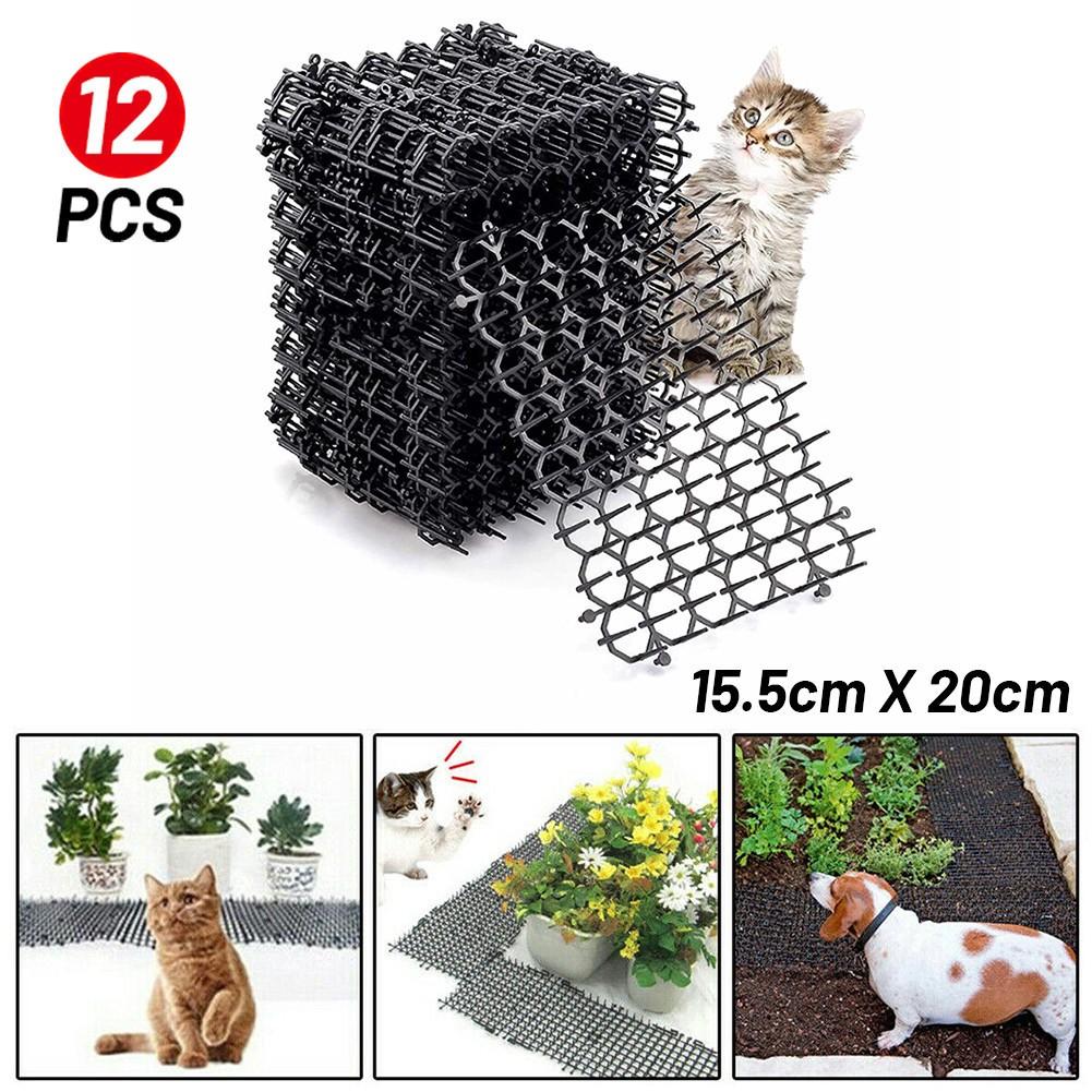 Buy 12pcs Cat Scat Mat Spike Cat Pest Deterrent Garden Repellent Animal
